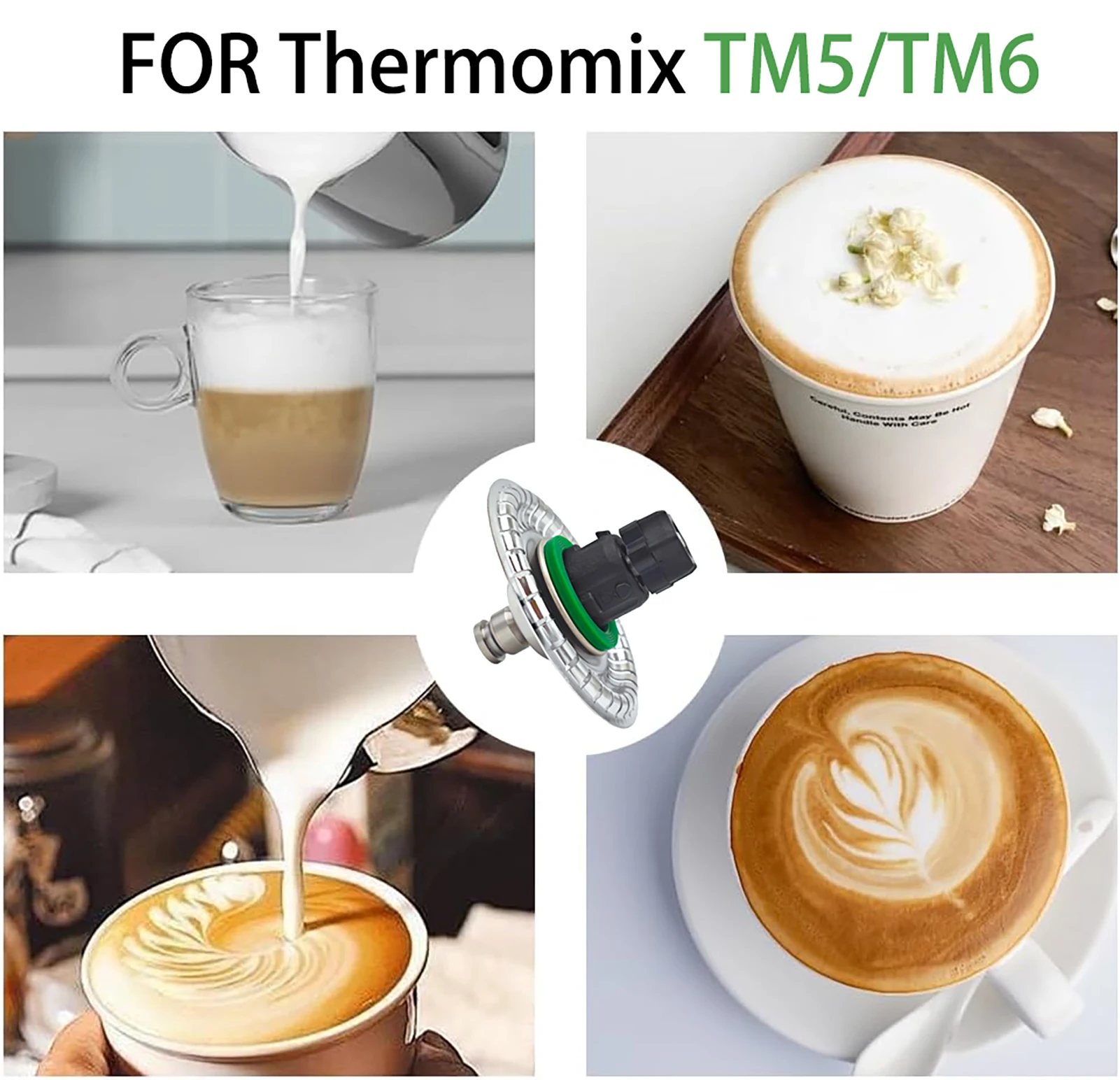 Mélangeur à lait pour Thermomix TM7 TM6 TM5, fouet pour café, œufs, crème
