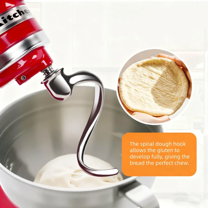 Crochet pétrisseur pour batteur sur socle inclinable KitchenAid 4