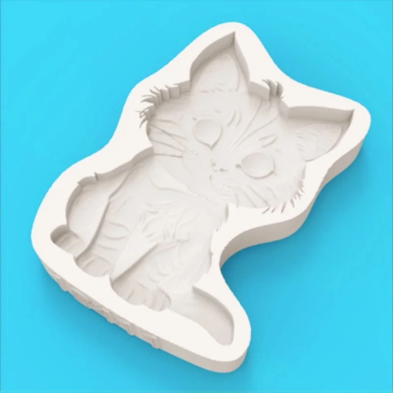 Moule en silicone chaton mignon