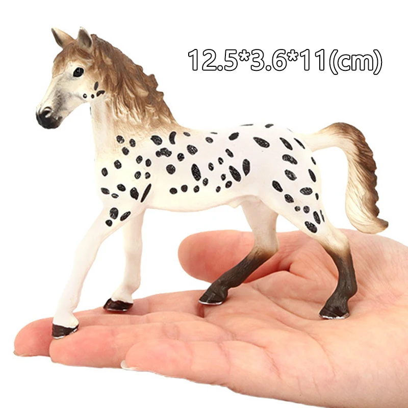 Animaux de ferme cheval modèle Action Appaloosa Harvard Hannover Clydesdale quartier arabe cheval figurines jouets équestres pour les enfants