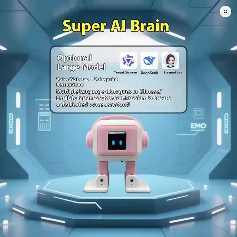 Robot d'Intelligence Artificielle Interactif et Émotionnel de Bureau, Meilleure Vente, pour la Communication, la Conversation Intelligente et la Danse