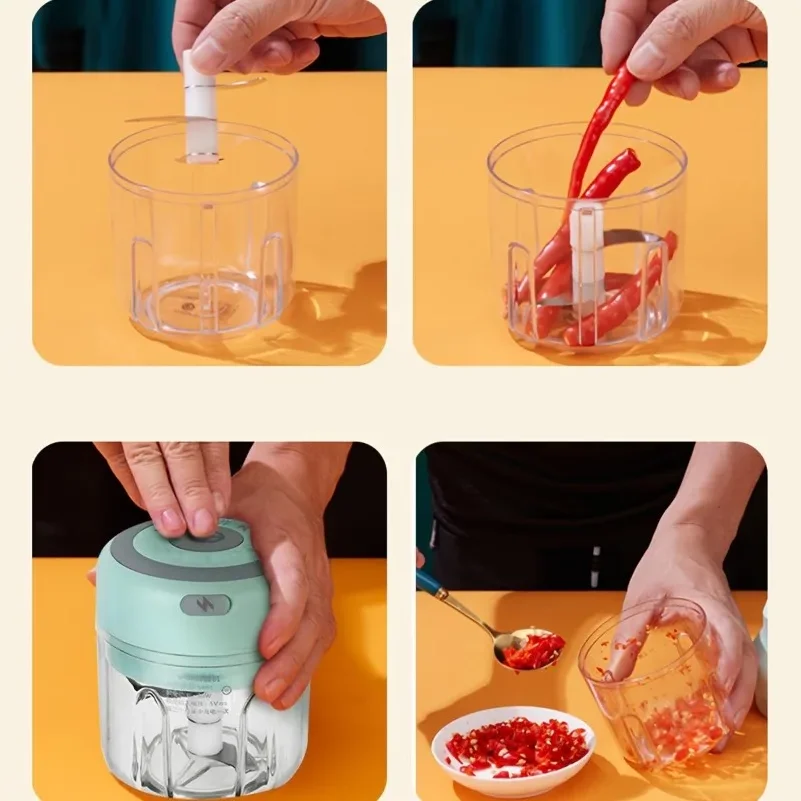 Mini hachoir à ail électrique 250 ml