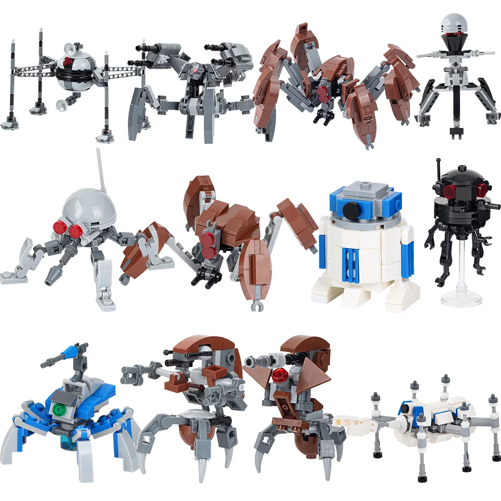 MOOGHTS-Série de robots Space VANpour enfants et adultes, jouet de bricolage, briques MOC, diorama, ensembles de nuits de construction, cadeau de décoration Montessori