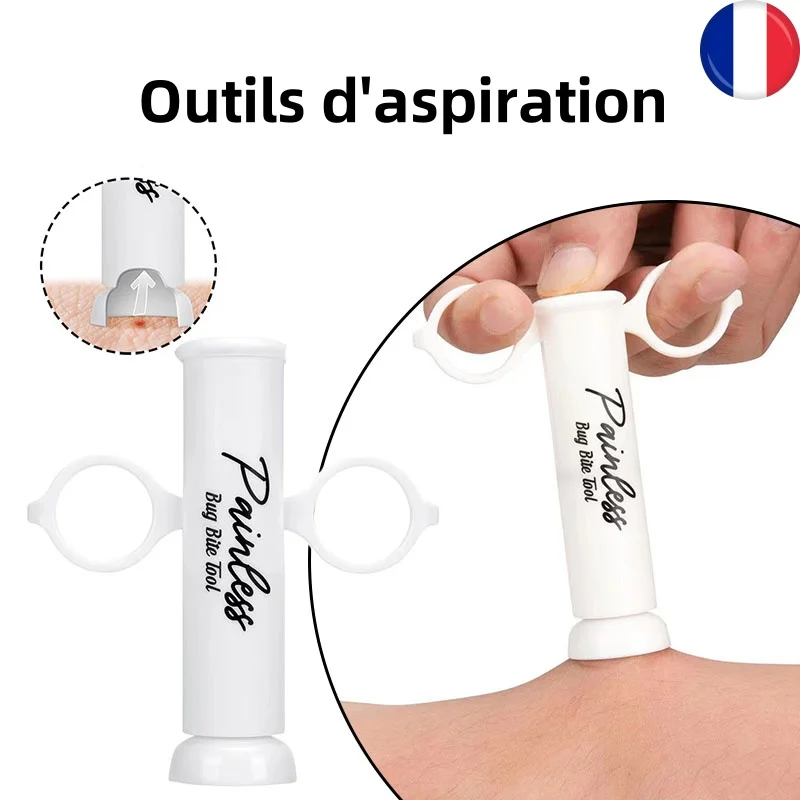 Extracteur de poison sous vide avec poignées d'urgence, outil d'aspiration, ventouse de punaise de lit de guêpe, extracteur de venin d'extérieur, kit de premiers soins, outil de sécurité, bœuf