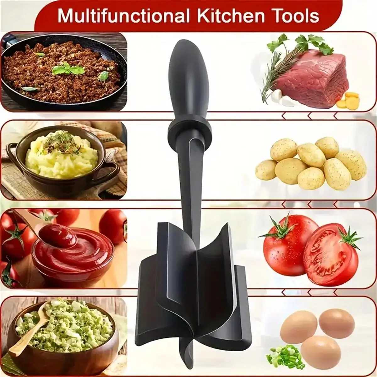 Hachoir à viande et à aliments premium résistant à la chaleur