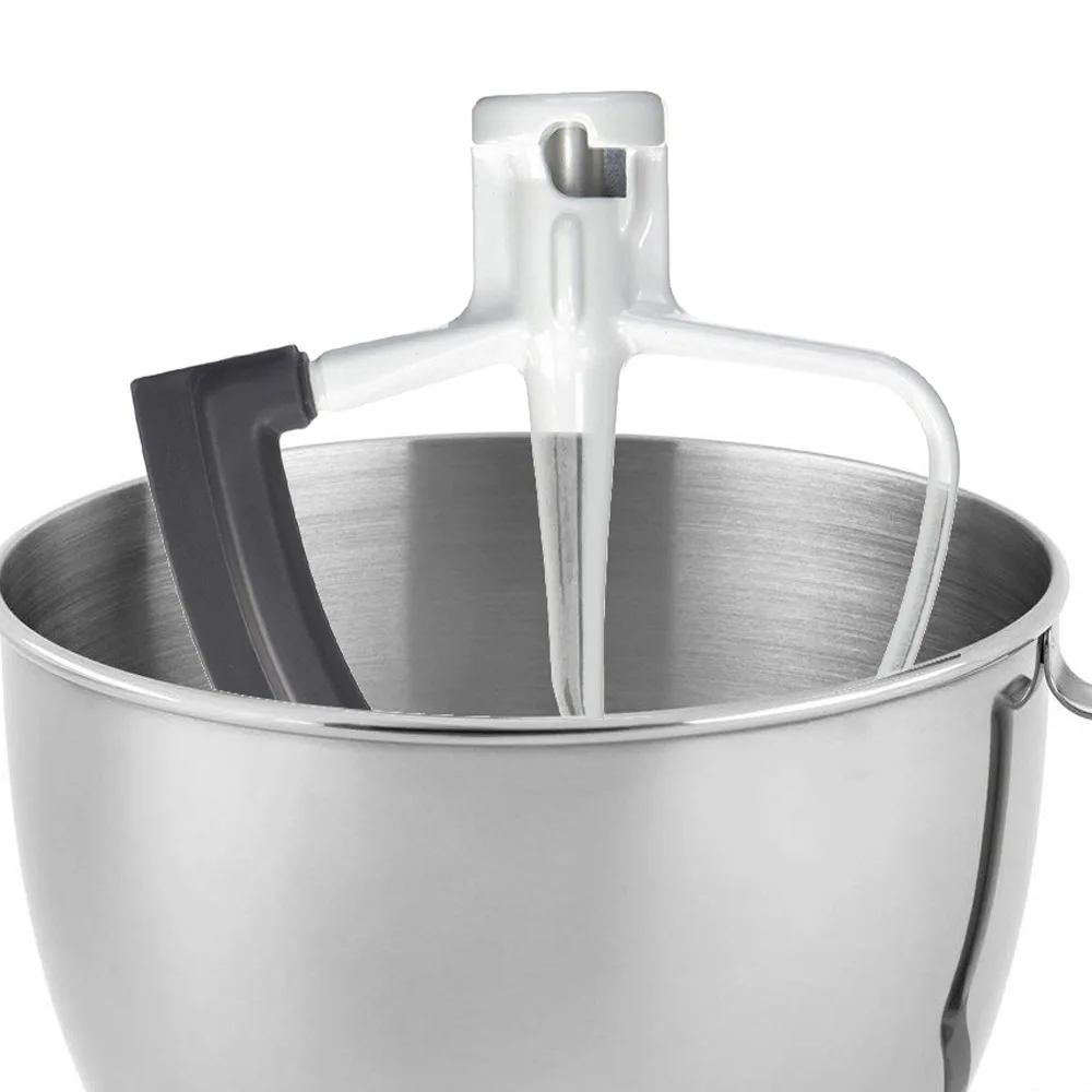 Palette de mélangeur pour batteur à bord flexible KitchenAid KFE5T 4.5-5QT pour mélangeurs sur socle à tête inclinable
