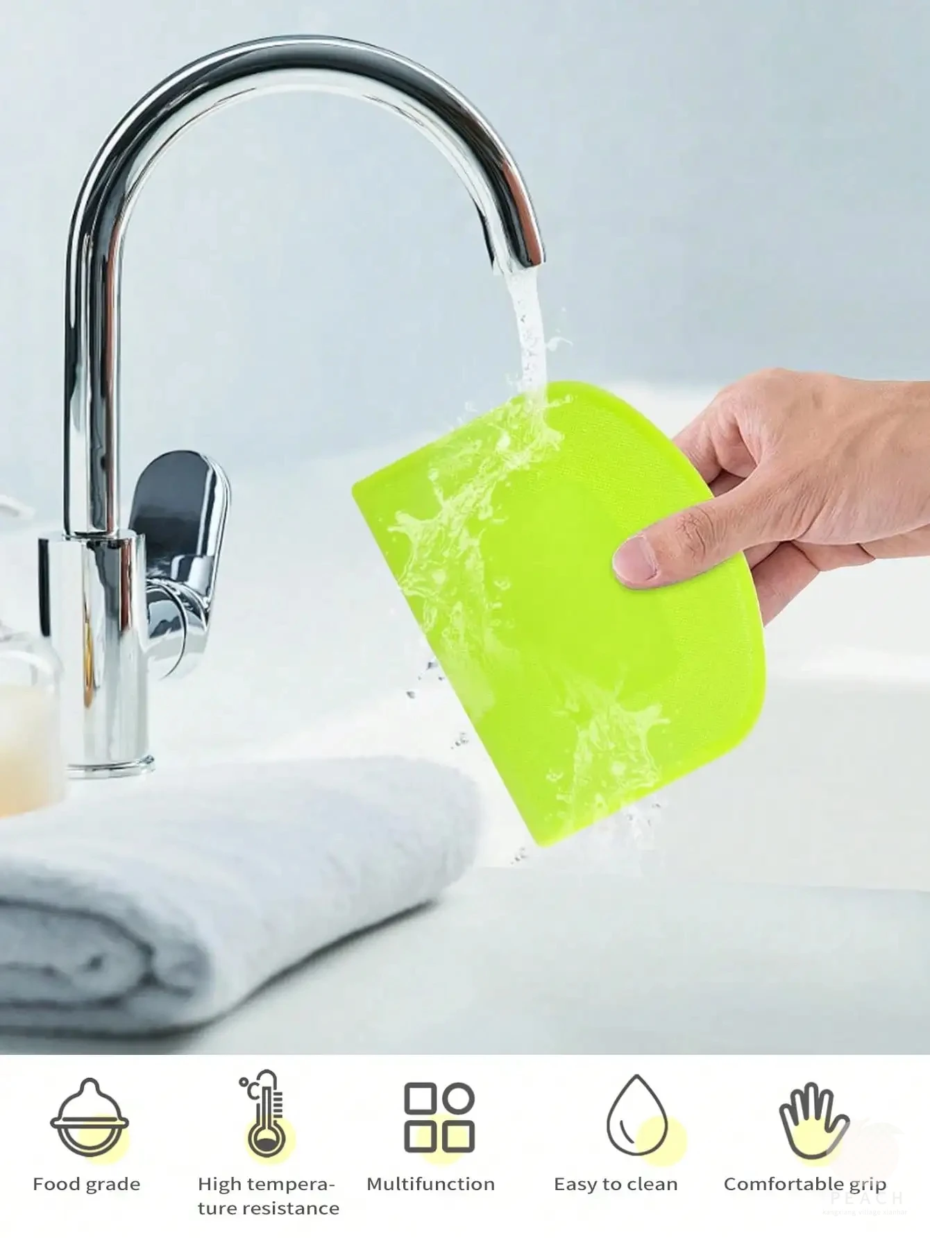 Bol de grattoir à pâte en plastique
