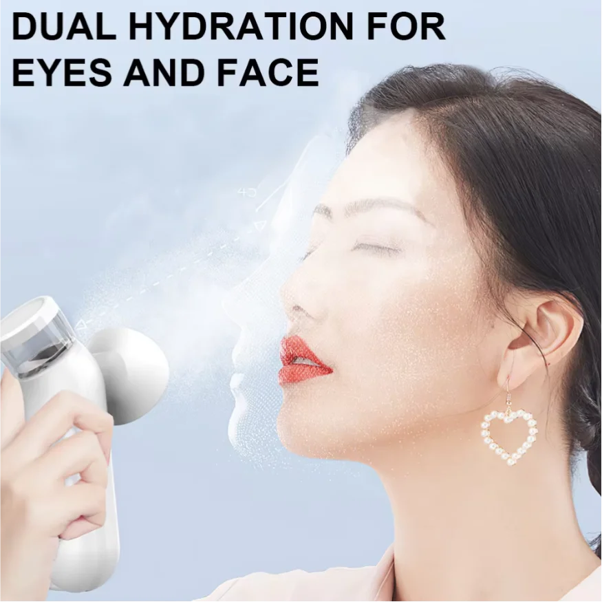 Appareil de vapeur pour les yeux, vaporisateur pour les yeux secs, vaporisateur portable pour hydrater les yeux et le visage, humidificateur pour le massage des yeux, soin des yeux