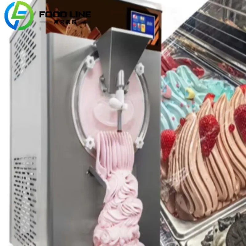 Machine à crème glacée italienne de bureau personnalisable 48L/H