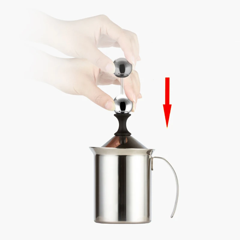 Mousseur à lait en acier inoxydable de 800ML