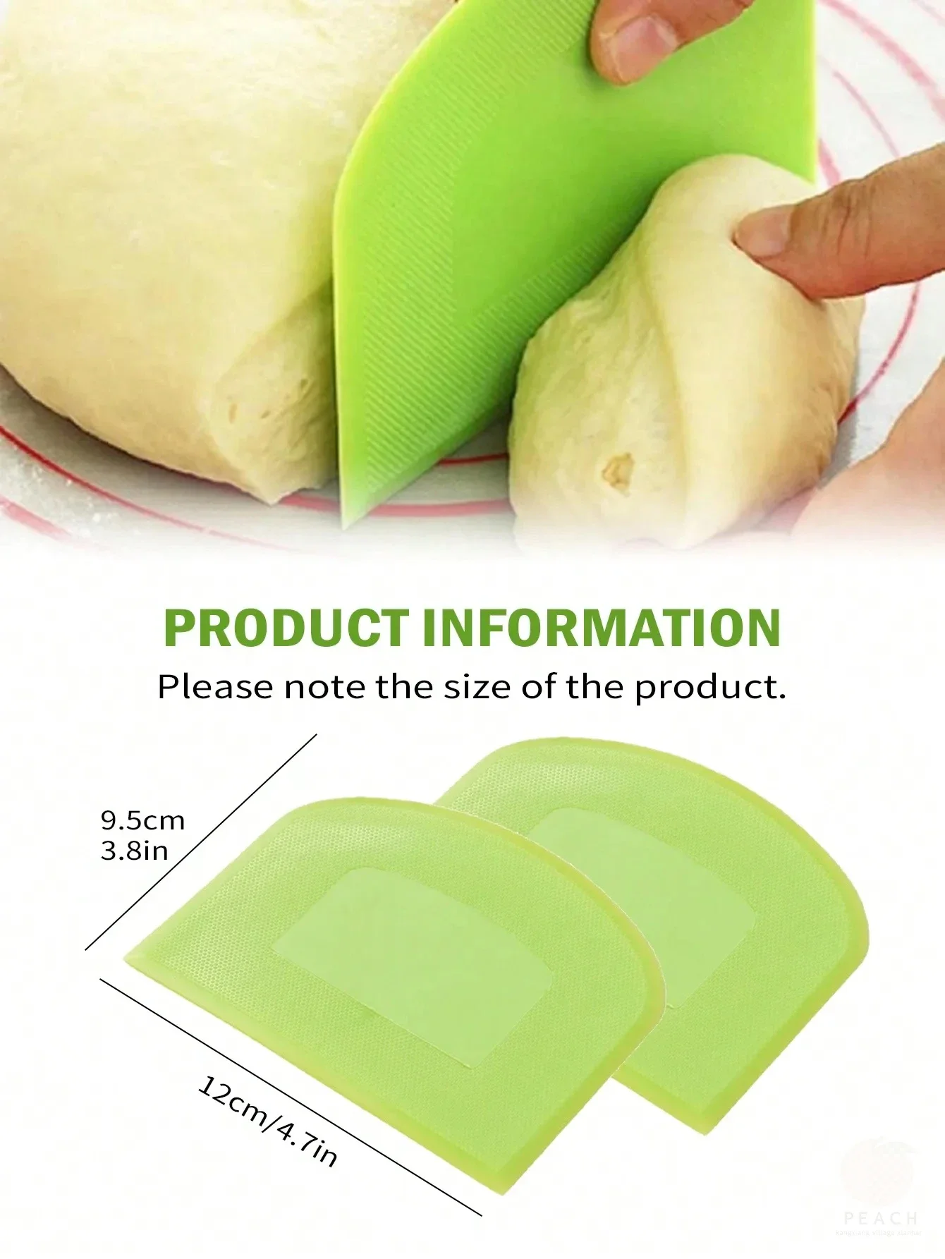 Bol de grattoir à pâte en plastique