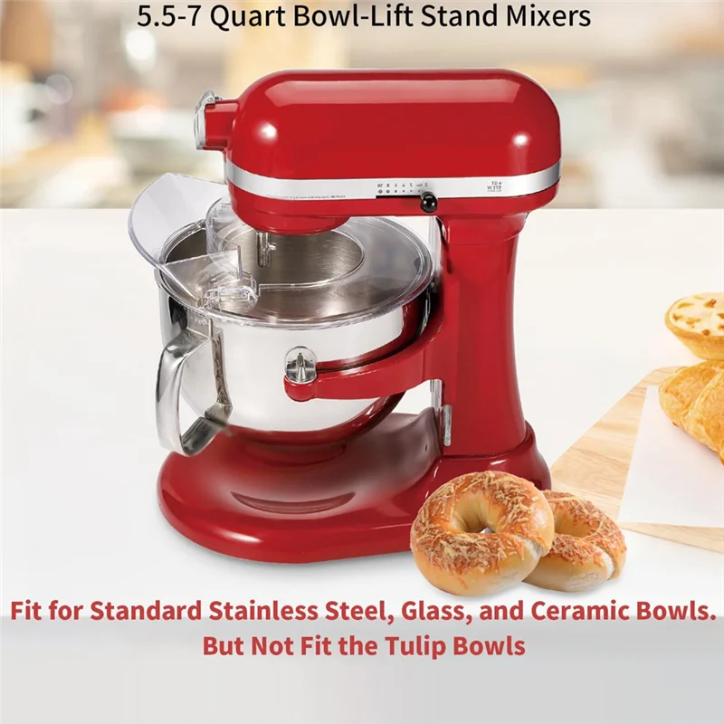1 bouclier anti-éclaboussures pour batteurs sur socle KitchenAid 5.5 7QT à tête inclinable
