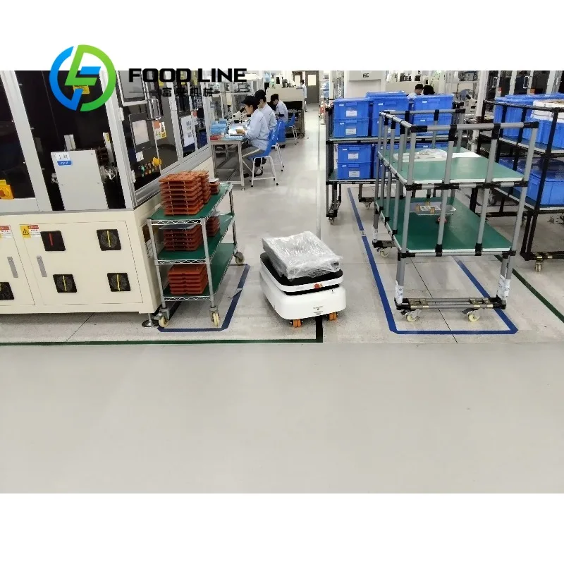 Robot de livraison de châssis personnalisé à haute efficacité pour l'entrepôt d'usine, l'atelier, le transport de matériaux
