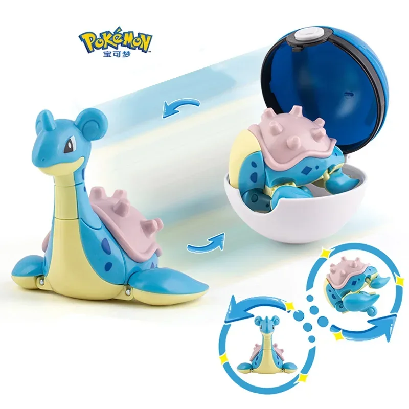 Boule d'elfe Pokemon originale, jouets monstres de poche, modèle Pikachu Gengar, boule d'elfe, Dragonite, ronflement, Lapras, jouet pour enfants