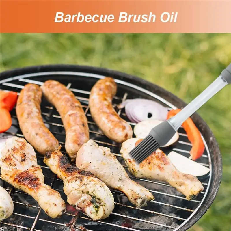 AFOURT-10PCS Pinceaux à huile en silicone pour badigeonner, pinceaux à pâtisserie pour grillades, barbecue, cuisson, ustensile de cuisine