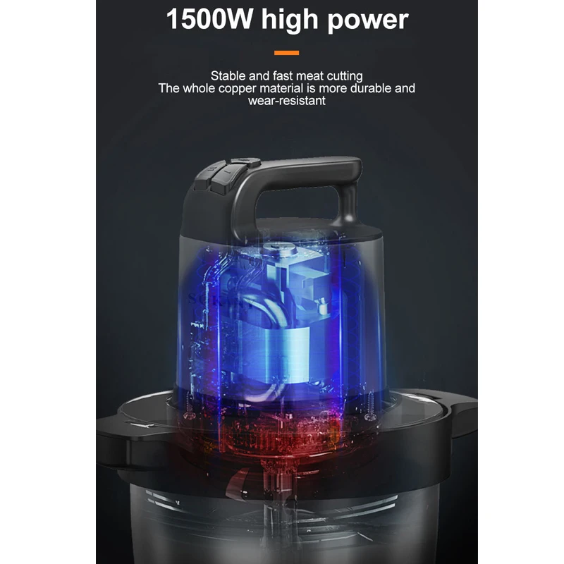 Hachoir à viande électrique en acier inoxydable