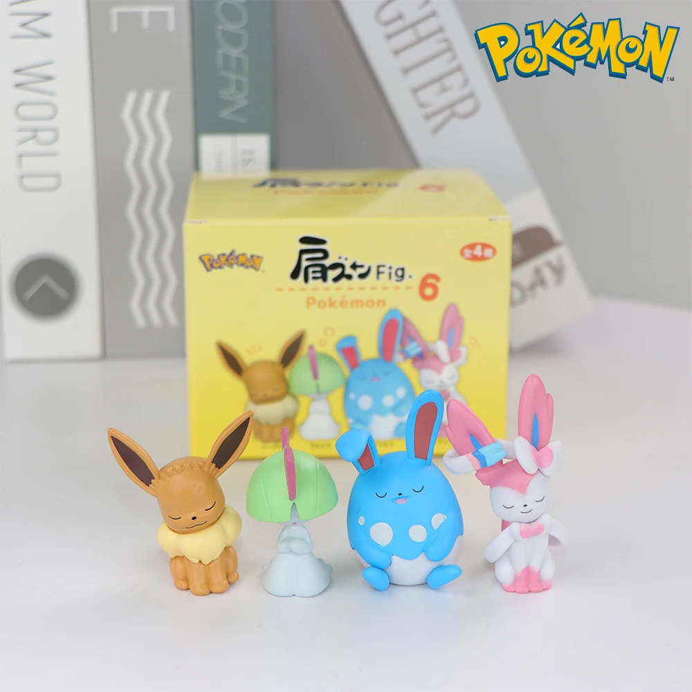 Ensemble de modèles Pokemon 5-6 pièces Mew Marill Spheal Fuecoco Oshawott, jouets figurines 4-6cm, poupées en PVC, petite Statue de bureau, cadeaux de décoration