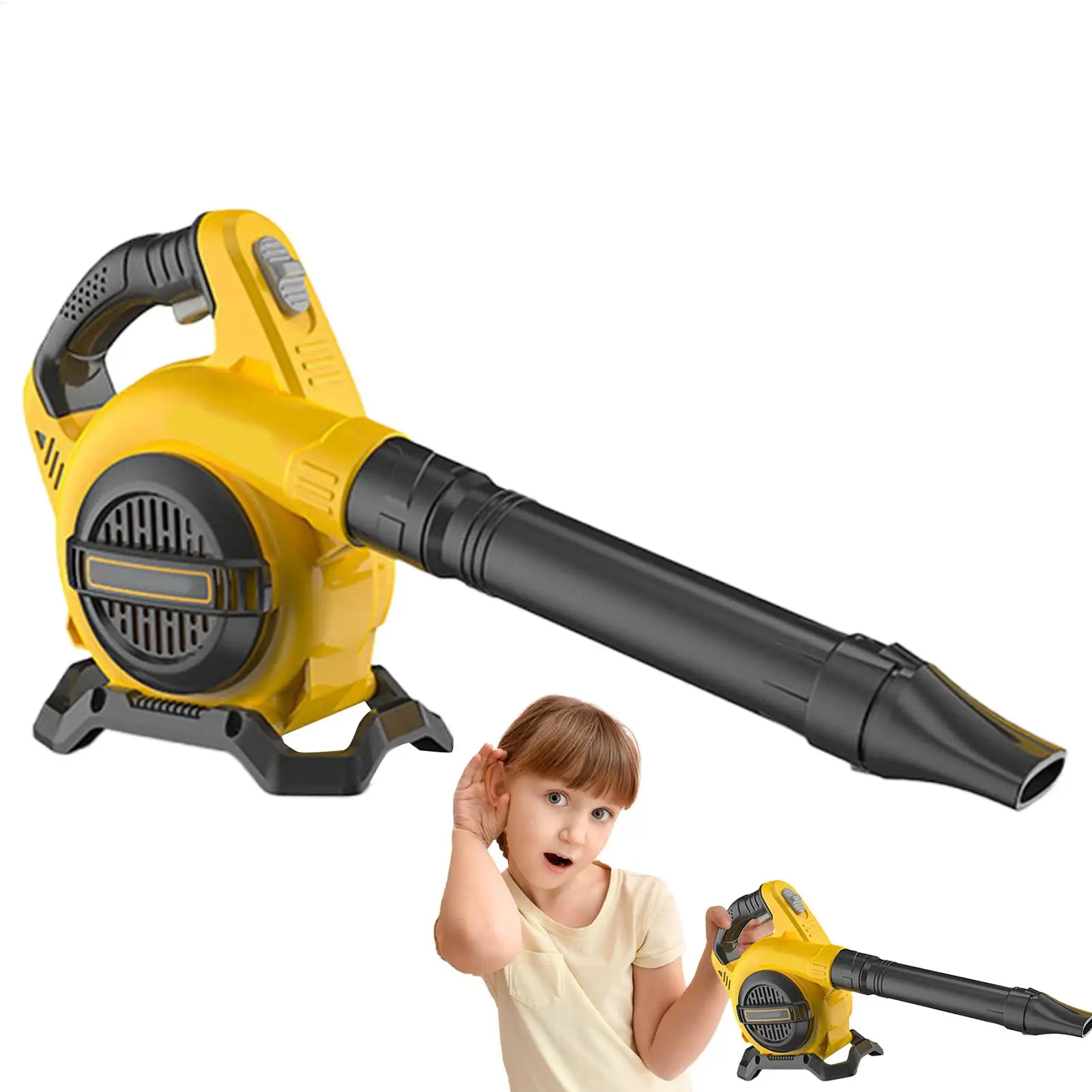 Souffleur de feuilles à piles pour enfants, aspirateur sans fil, collecteur de poussière de feuilles de jardin, collecteur d'ordinateur, souffleur d'air électrique