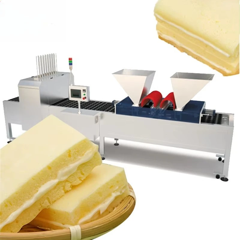 Machine à gâteaux automatique, ligne de Production de gâteaux, Machine de fabrication de gâteaux avec four, meilleure vente