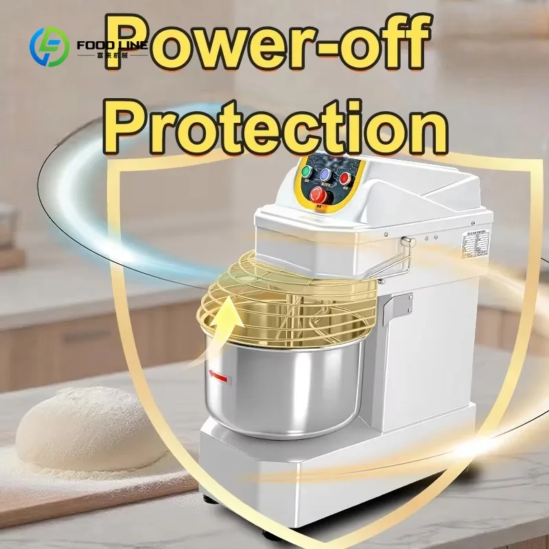 Mélangeur de pâte à pizza automatique à fonctionnement simple avec moteur en acier inoxydable