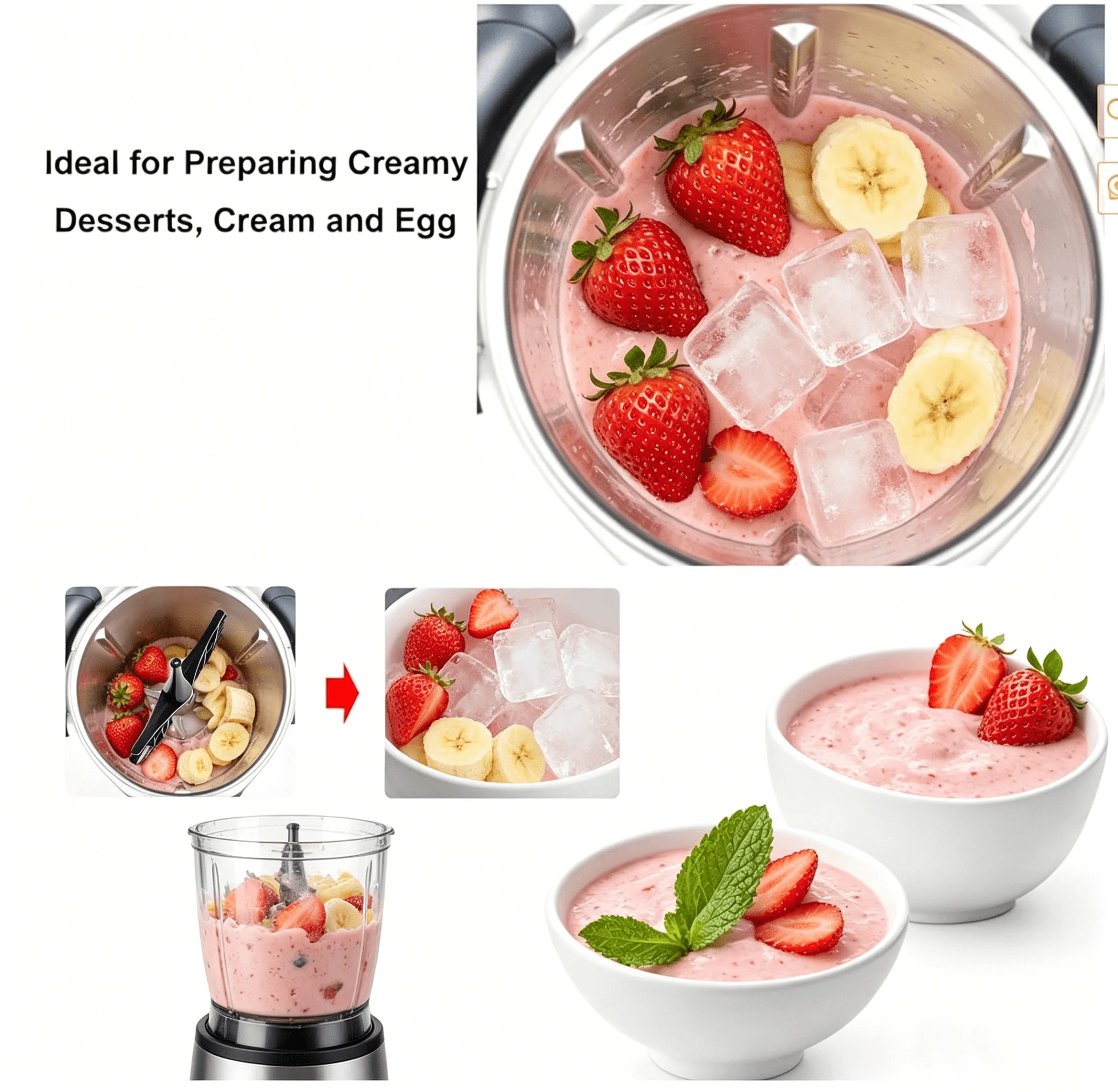 Fouet mélangeur papillon compatible avec le robot culinaire Monsieur Cuisine Connect Smart Lidl pour la préparation de crème aux œufs