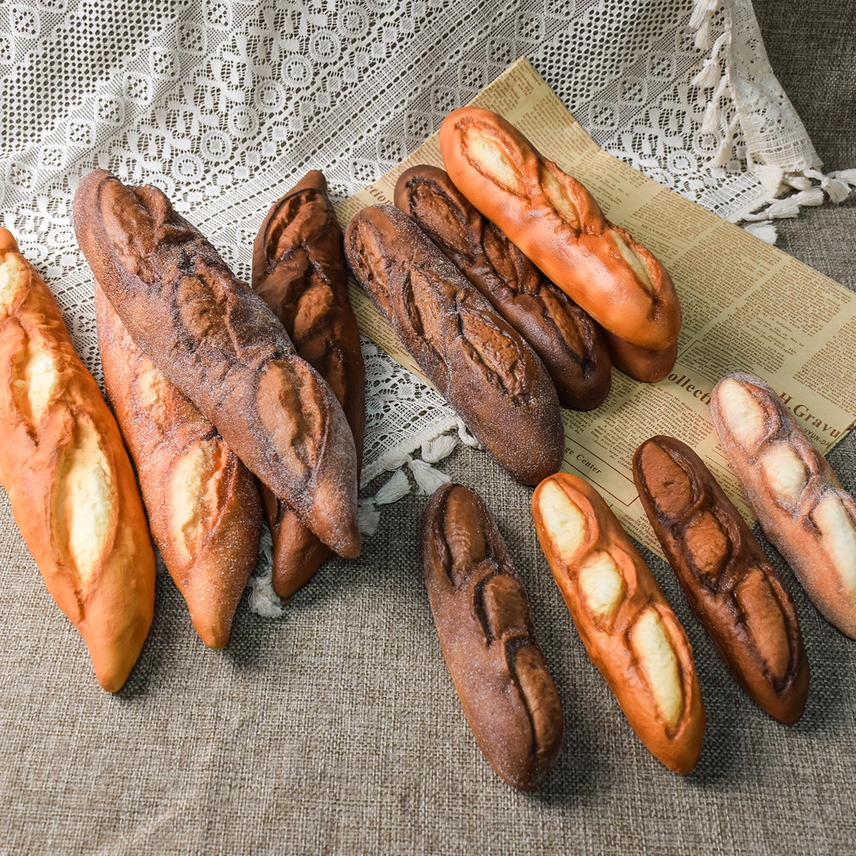 1 pièce Modèle alimentaire réaliste de pain de mie