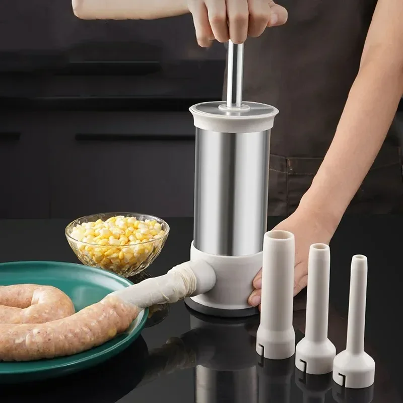 Poussière de viande de saucisse en acier inoxydable