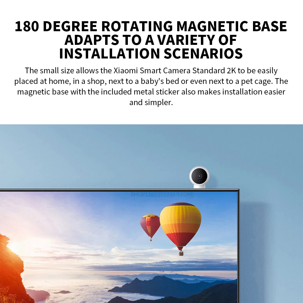 XIAOMI caméra IP intelligente édition Standard 2K HD Vision nocturne infrarouge CCTV interphone vocal AI alarme Base magnétique maison WiFi Videcam