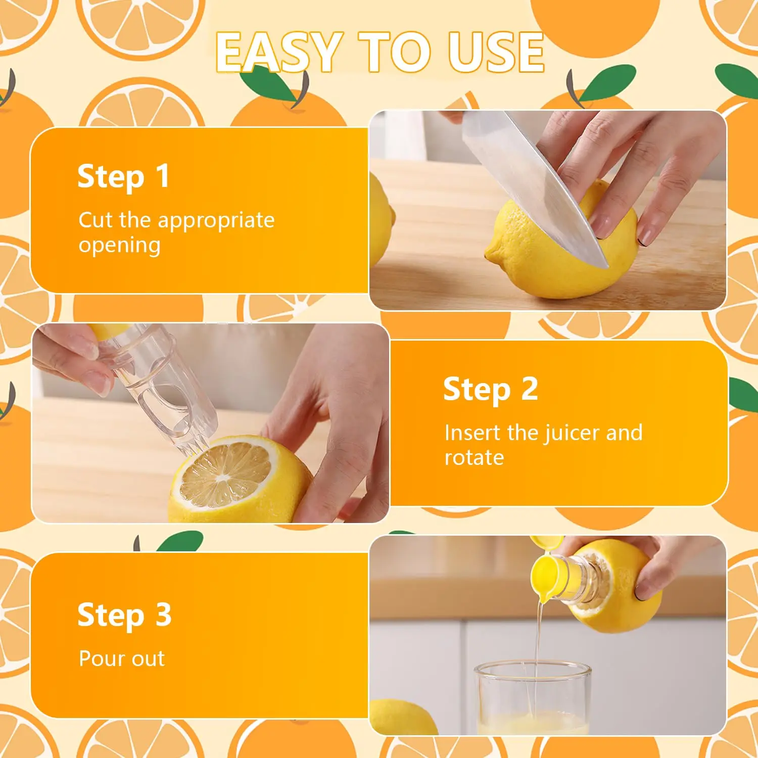 Mini presse-citron Portable avec couvercle