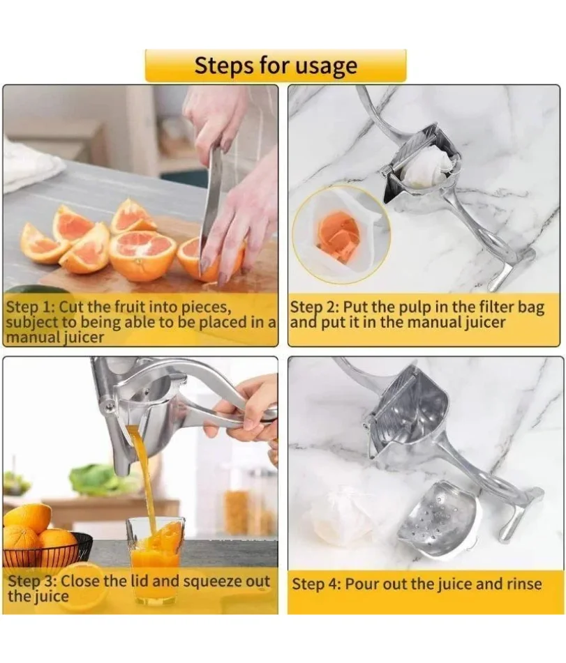 Presse-jus de fruits, presse-jus en alliage d'aluminium