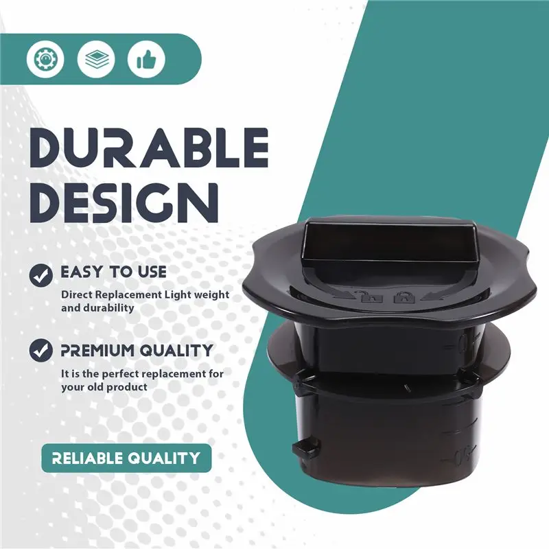 2Pcs Tasse à mesurer avec petit couvercle pour machine de cuisine Cecotec Mambo Chef