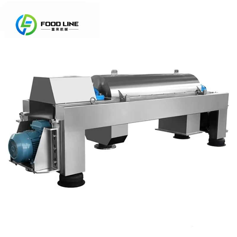 Centrifugeuse décanteuse triphasée personnalisée pour l'extraction de jus de fruits
