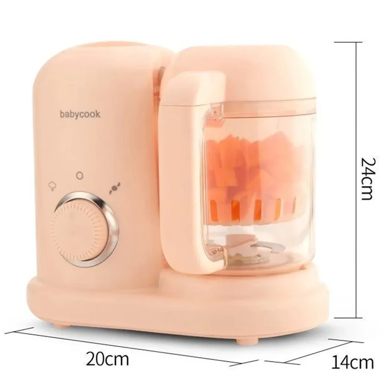 Robot culinaire multifonction haute précision 4-en-1 pour bébé : Hachoir, Cuiseur vapeur, Mixeur et Préparateur de repas automatique