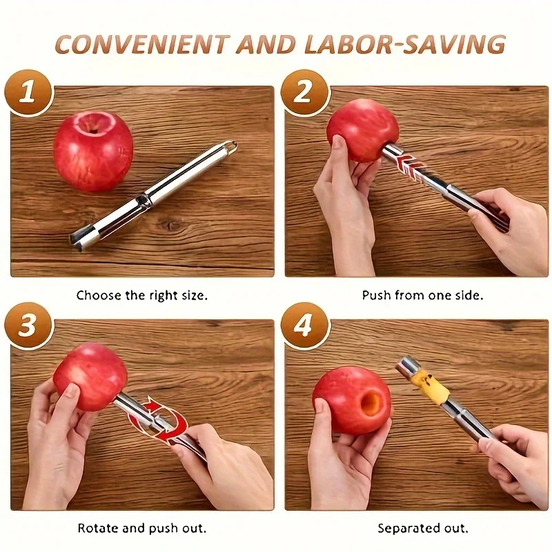Coupe-noyau de fruits, Gadgets de cuisine en acier inoxydable