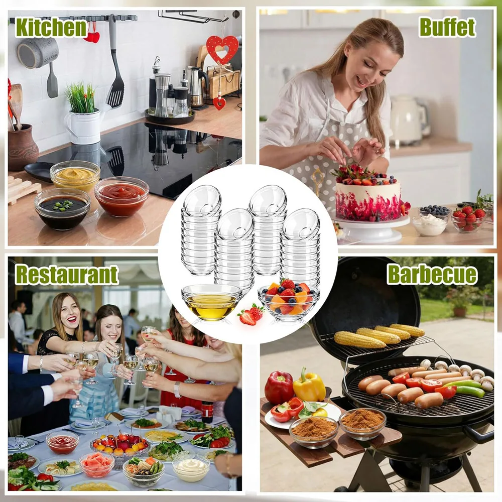 Bol en verre multifonctionnel pour gâteaux