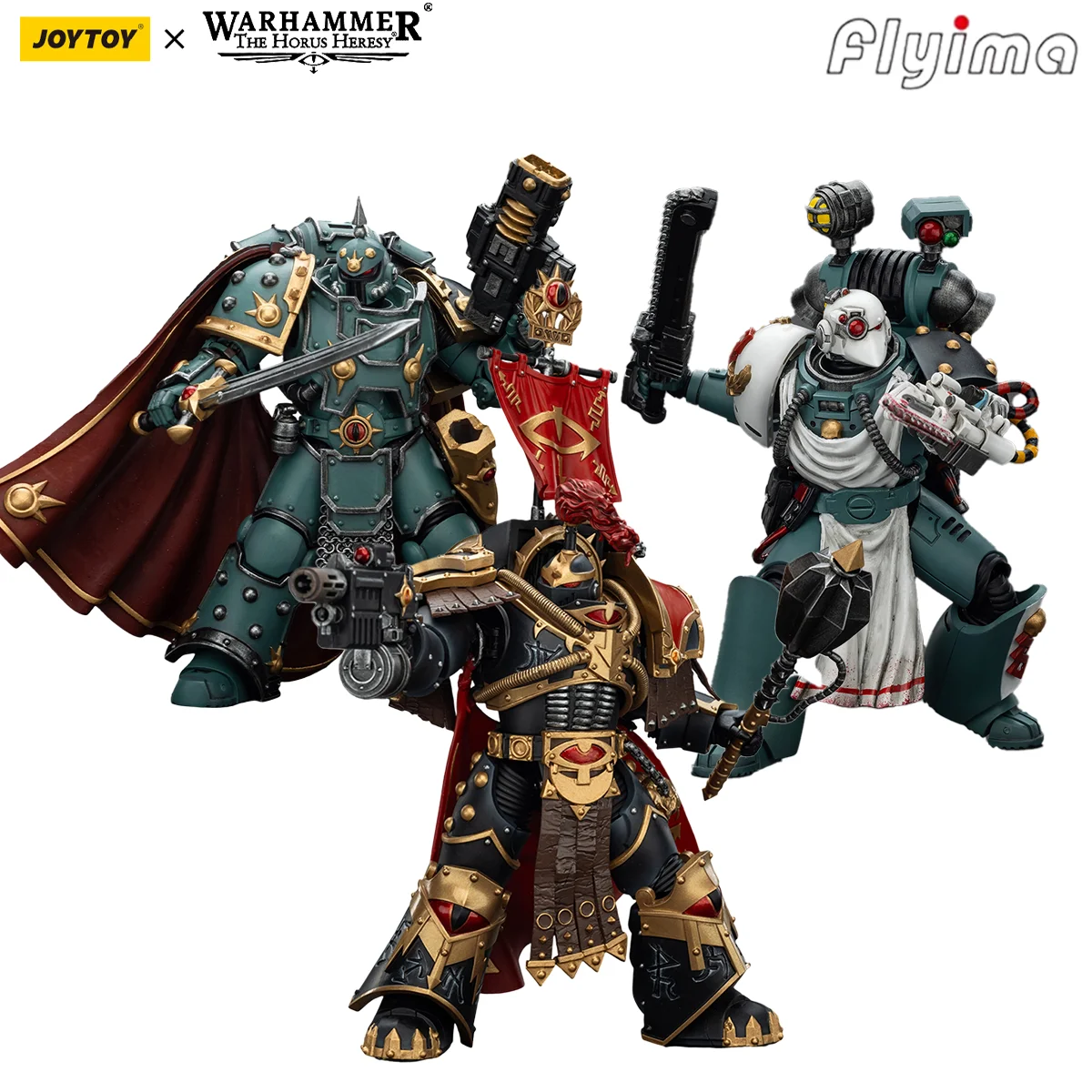 [EN STOCK] JOYTOY Warhammer 40K 1/18 Figurine d'action Dark Angels Deathwing Knight/Blood Angels The Sanguinor/Lemartes NPCS Model