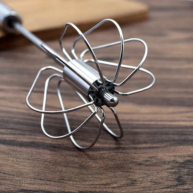 Batteur à œufs semi-automatique en acier inoxydable