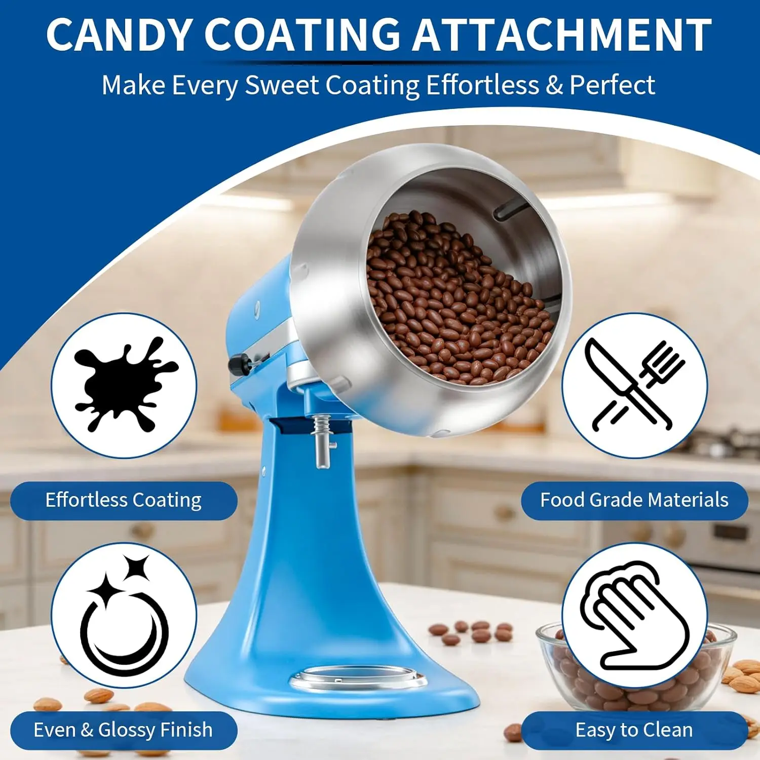 Accessoire pour enrober les bonbons au chocolat pour KitchenAid