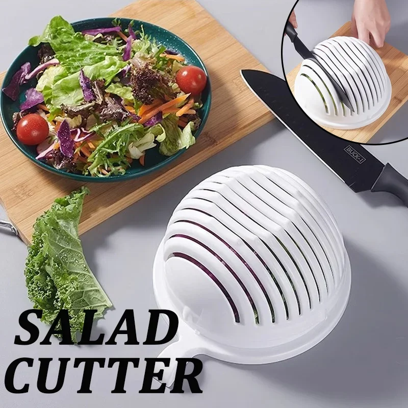 Coupe-salade de légumes bol de coupe tranches de fruits