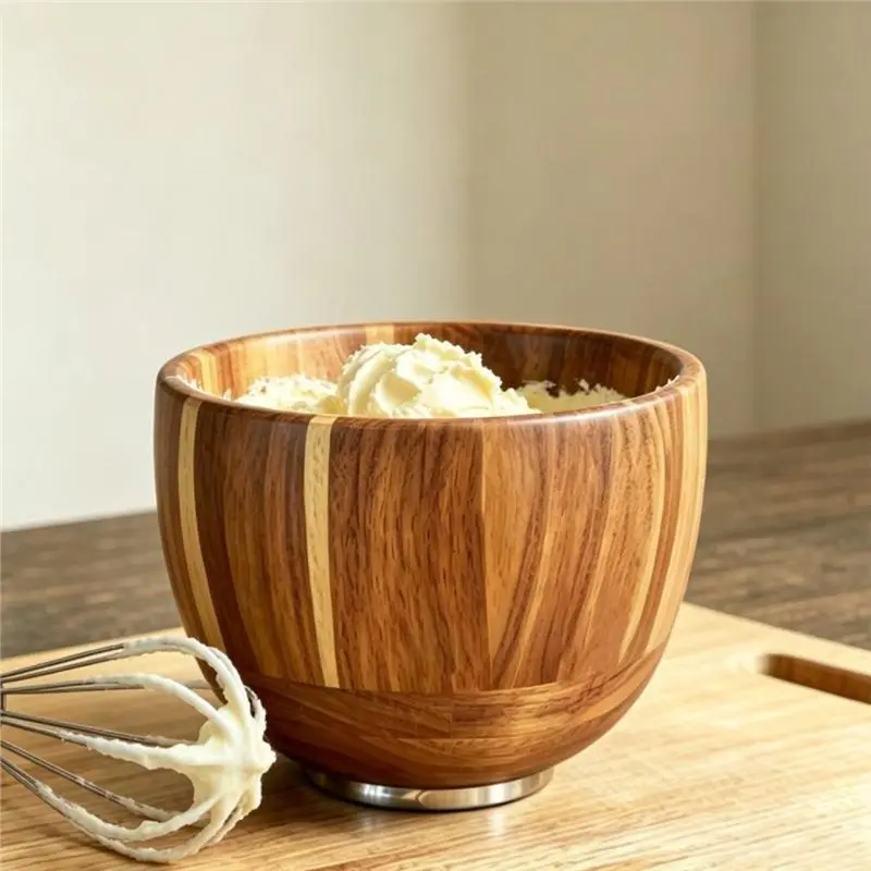 Bol mélangeur en bois pour batteurs sur socle Kitchenaid 4