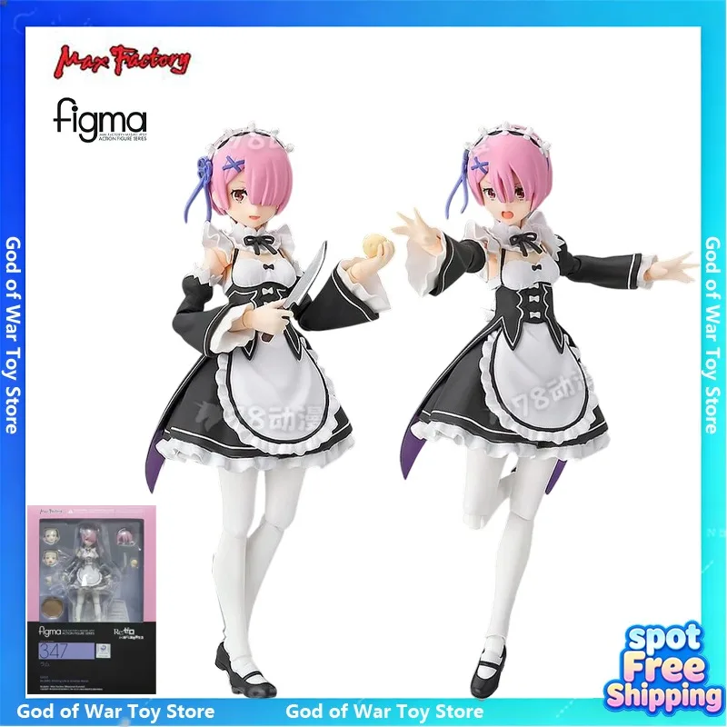 Produit par Max Factory, série de figurines mobiles figma, œuvre à thème surnaturel bien connue Re:Zero, Rem, Ram, Emilia. Cadeau de Noël.
