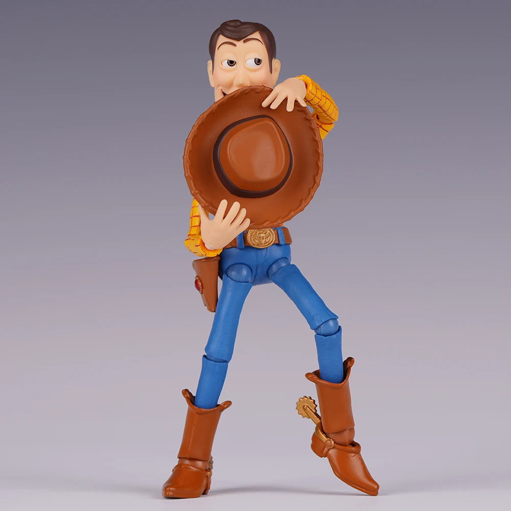 En stock, figurine articulée Revoltech Toy Story Woody Ver.2.0, modèle de collection d'anime, décoration de bureau, cadeau