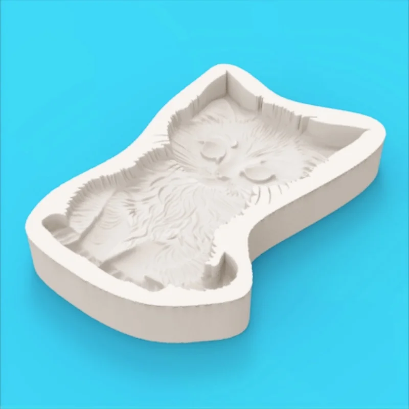Moule en silicone chaton mignon