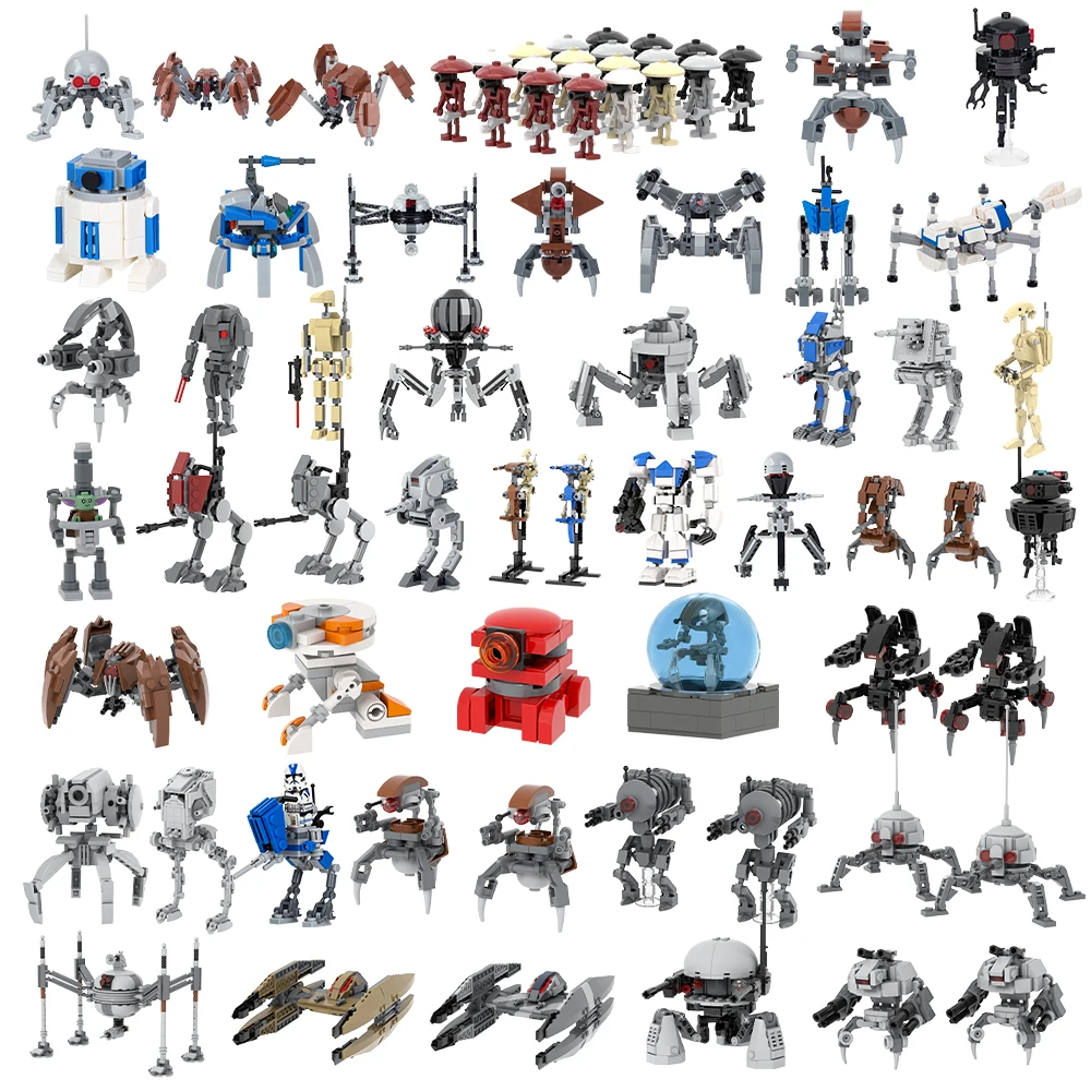 MOXXI MOC personnage de film planète guerre créature militaire Robots bricolage modèle bloc de construction Kit pour ensembles jouets pour adultes pour enfants cadeau
