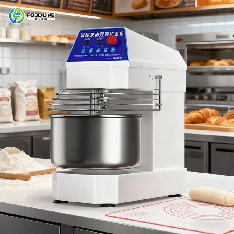 Pétrin Spirale Industriel Robuste 30kg 40kg pour Boulangerie Pizza et Fabrication de Pain – Personnalisable