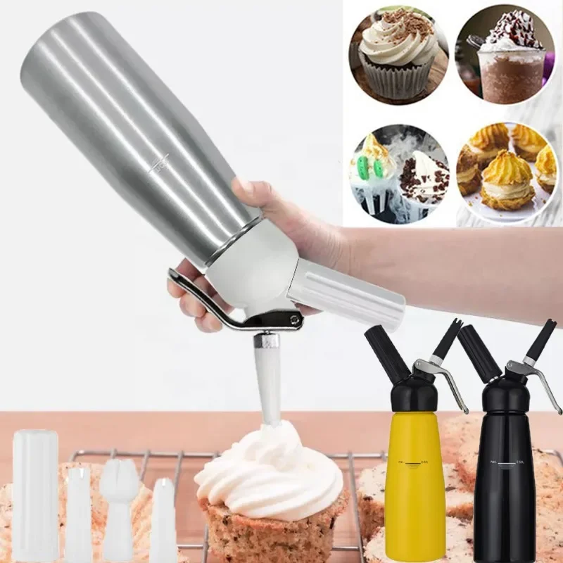 Distributeur de crème fouettée pour gâteau avec buse décorative