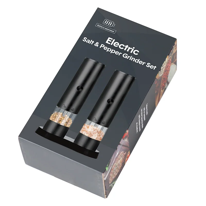 Nouveau moulin à sel et à poivre électrique Rechargeable grossièreté réglable grande capacité broyeurs à épices automatiques outil de cuisine