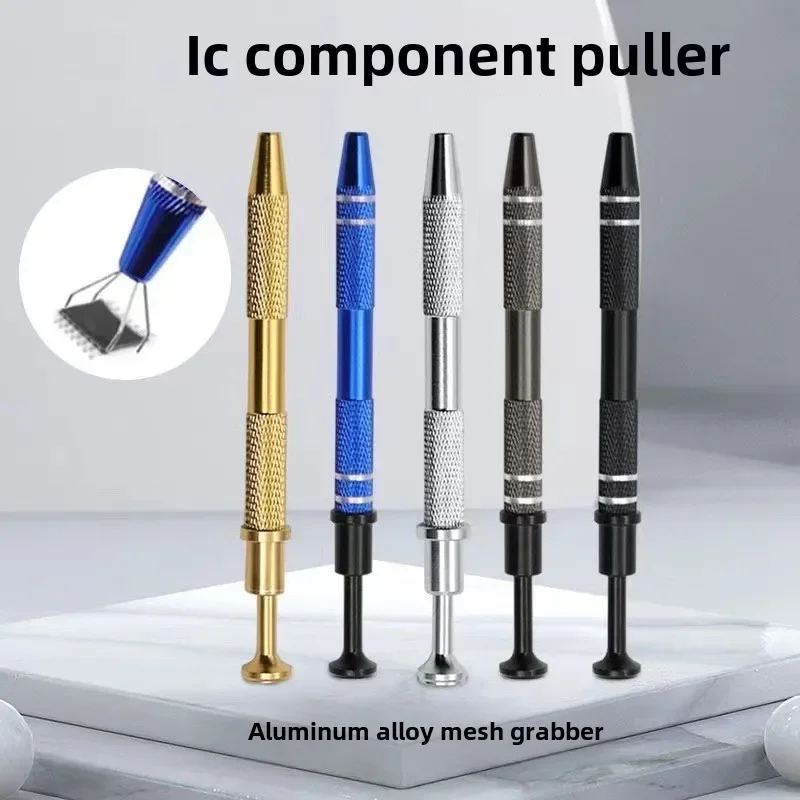Extracteur de puces IC à 4 griffes, outil de démontage de pièces de précision, extracteur de ramassage pour outil de réparation d'écrous de composants électroniques