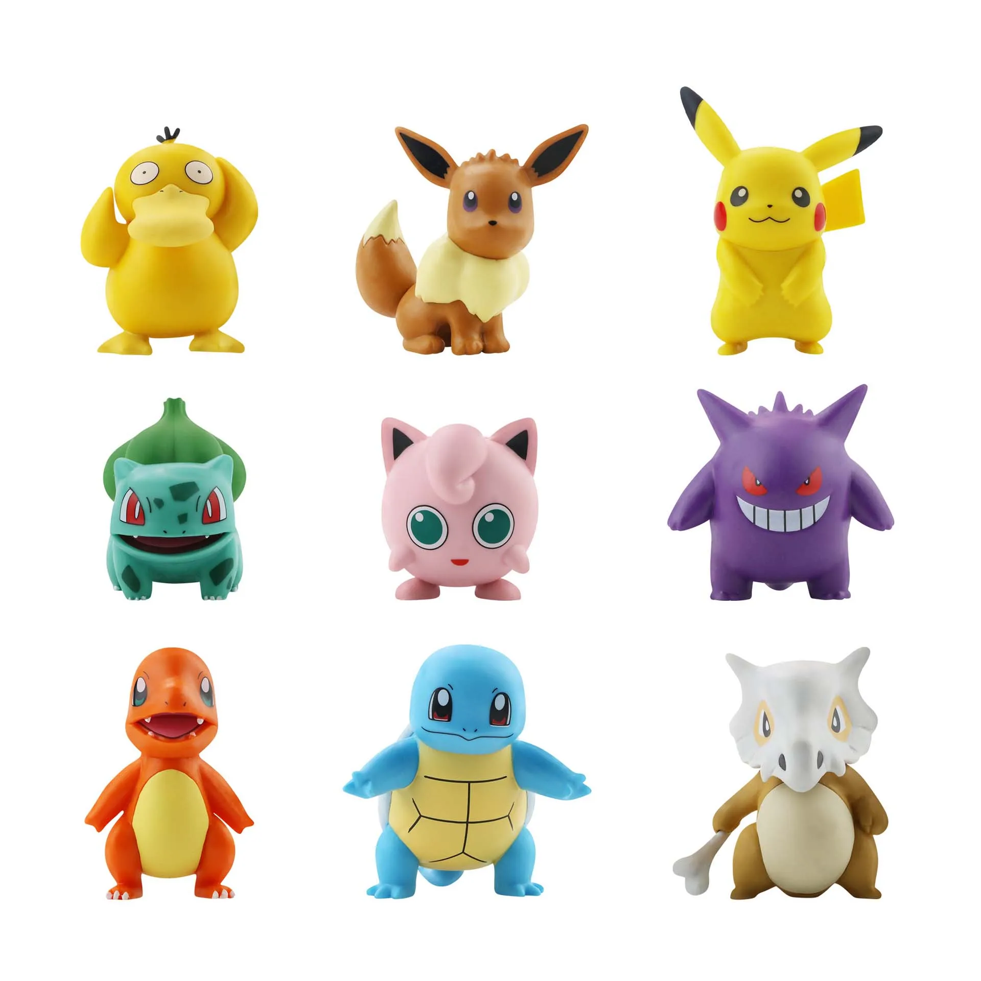 Figurines d'action Pokémon, jouets Pikachu, modèle Charmander Psyduck Squirtle Jigglypuff Bulbasaur, poupées à collectionner Kawaii, cadeau