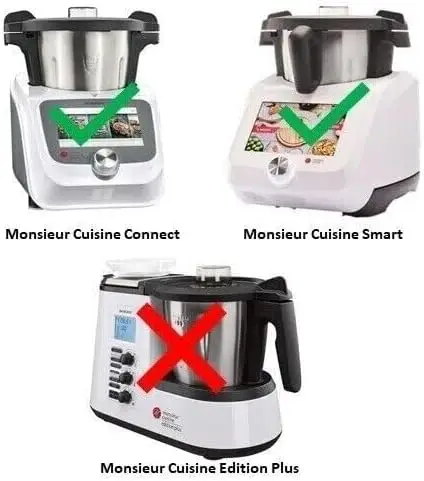 2 connecteurs de guide-lame et coupleurs d'axe d'embrayage pour Monsieur Cuisine Connect
